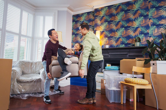 Playful Friends Moving Into New House