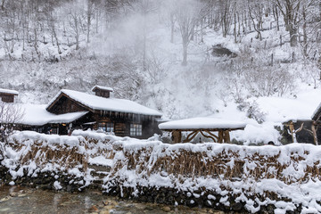 冬の鶴の湯温泉