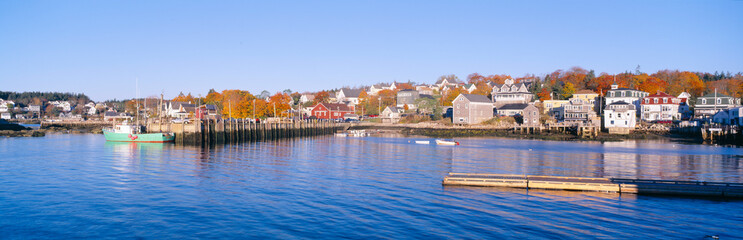 Fototapeta na wymiar Lobster Village, Stonington, Maine