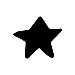 Single element of star in doodle business set. Hand drawn vector illustration for cards, posters, stickers and professional design.
