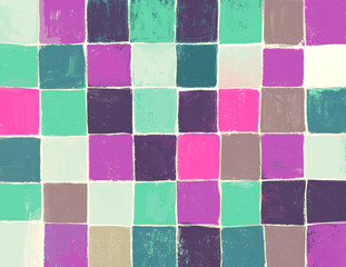 Abstract Painted Mosaic Background