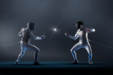 Men electric epee fencing