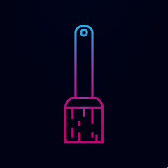 Paint brush line nolan icon. Simple thin line, outline vector of web icons for ui and ux, website or mobile application