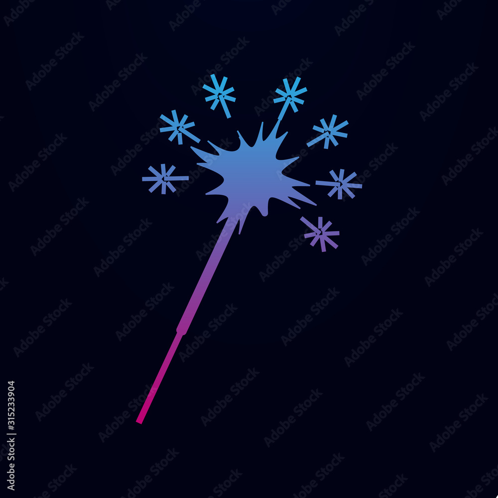 Poster laser beam nolan icon. simple thin line, outline vector of web icons for ui and ux, website or mobil