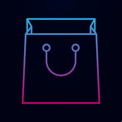 Present shopping bag nolan icon. Simple thin line, outline vector of web icons for ui and ux, website or mobile application