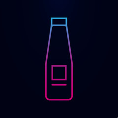 Milk bottle line nolan icon. Simple thin line, outline vector of web icons for ui and ux, website or mobile application