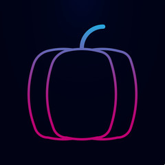 Pumpkin line nolan icon. Simple thin line, outline vector of web icons for ui and ux, website or mobile application
