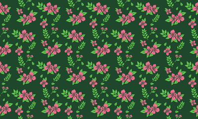 Beauty of pink rose flower pattern background for valentine, with leaf and flower concept.