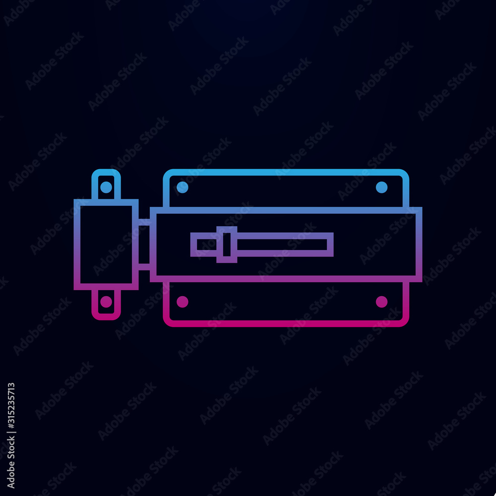 Poster bolt nolan icon. simple thin line, outline vector of web icons for ui and ux, website or mobile appl