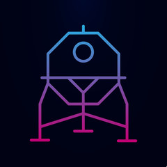 Space station nolan icon. Simple thin line, outline vector of web icons for ui and ux, website or mobile application
