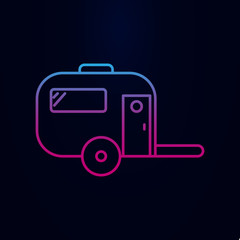 House trailer nolan icon. Simple thin line, outline vector of web icons for ui and ux, website or mobile application