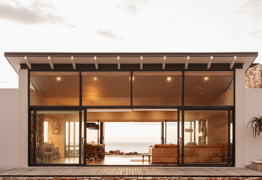 Home showcase exterior open to ocean view