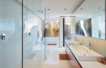 Modern luxury home showcase bathroom