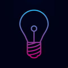 Bulb nolan icon. Simple thin line, outline vector of web icons for ui and ux, website or mobile application