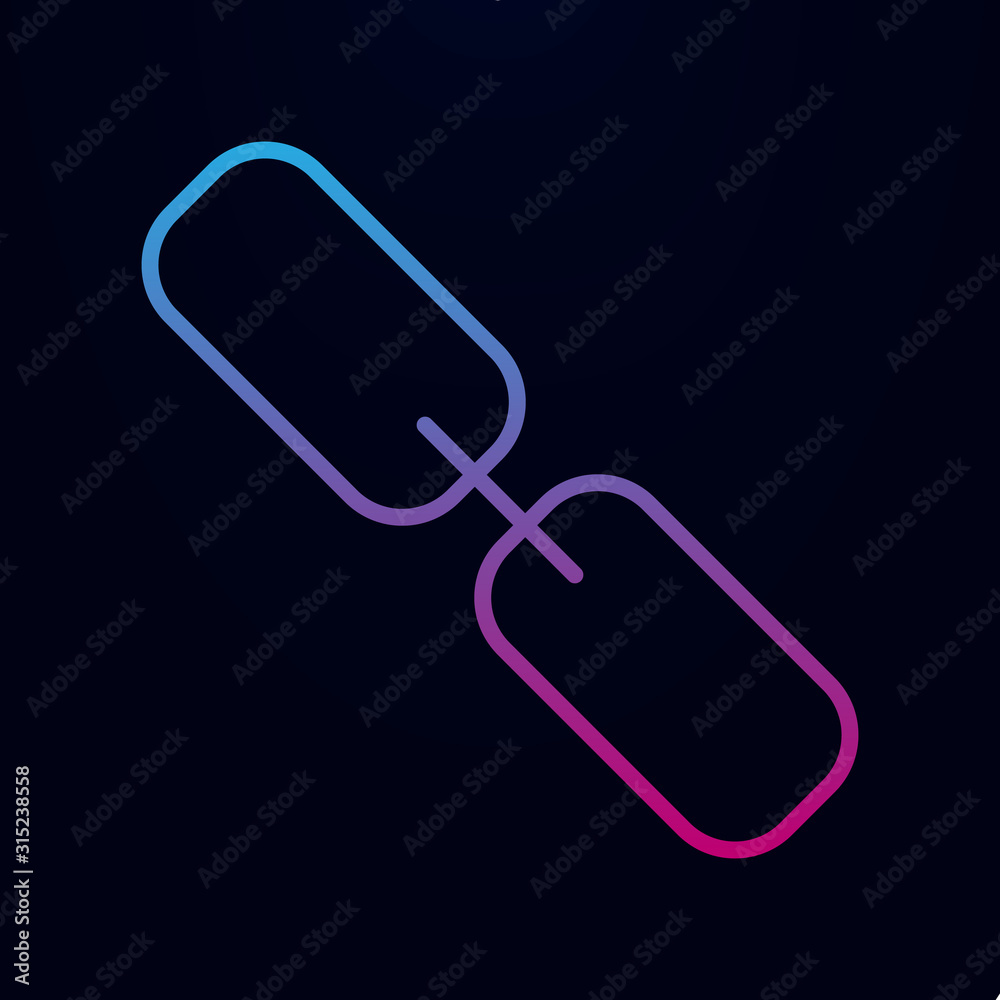 Poster chain nolan icon. simple thin line, outline vector of web icons for ui and ux, website or mobile app