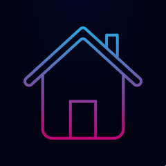 House nolan icon. Simple thin line, outline vector of web icons for ui and ux, website or mobile application