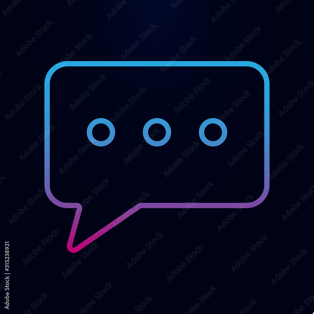 Poster message nolan icon. simple thin line, outline vector of web icons for ui and ux, website or mobile a