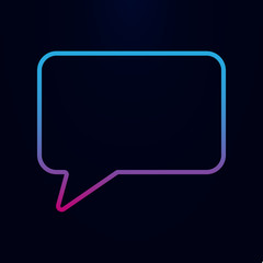 Bubble messages nolan icon. Simple thin line, outline vector of web icons for ui and ux, website or mobile application