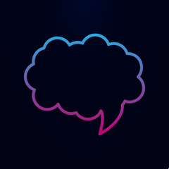 Communication bubble nolan icon. Simple thin line, outline vector of web icons for ui and ux, website or mobile application