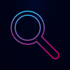 Magnifier nolan icon. Simple thin line, outline vector of web icons for ui and ux, website or mobile application