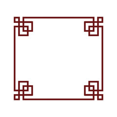 chinese culture elegant frame icon