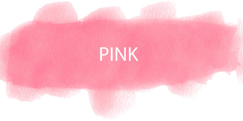 Red - pink watercolor brush strokes with space for your own text