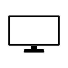 Monitor or Desktop icon concept. vector illustration