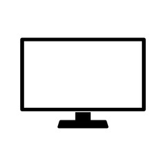 Monitor or Desktop icon concept. vector illustration