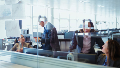 Business people working in office