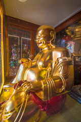 Fototapeta premium Gods and goddess at Leong San See temple (Buddhist temple in Singapore built in 1917)