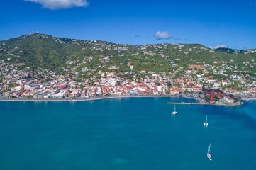 Fototapeta na wymiar Charlotte Amalie is the Capital and Largest City of the United States Virgin Islands
