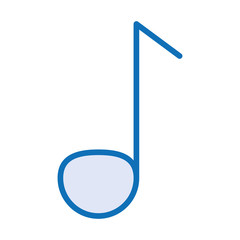 music note sound isolated icon