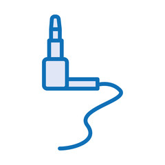 Obraz premium audio plug connection isolated icon