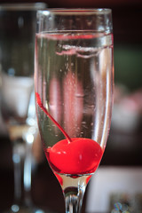cherry in cocktail