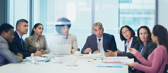 Business people talking in conference room meeting
