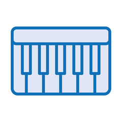 piano instrument musical isolated icon