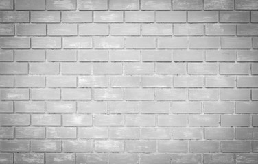 Vintage white brick wall as background