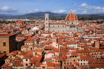 Fototapeta na wymiar フィレンツェの美しい風景　街並み　晴れ