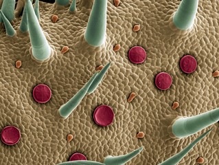 Marjoram leaf surface, SEM