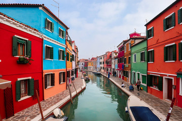 Obraz na płótnie Canvas ヴェネツィア ブラーノ島　風景　