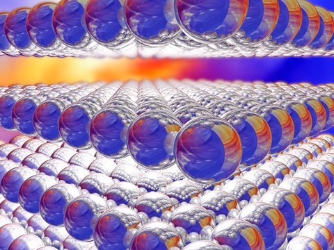 Nanospheres, computer artwork