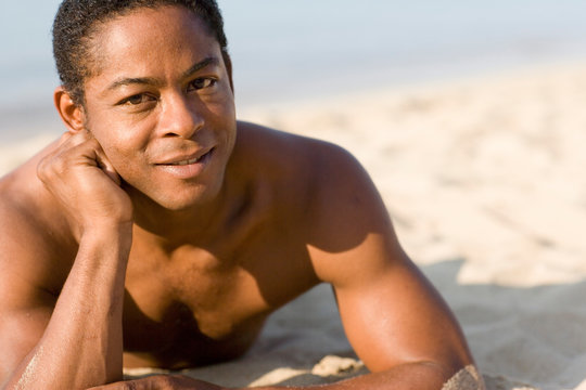 Man on a beach
