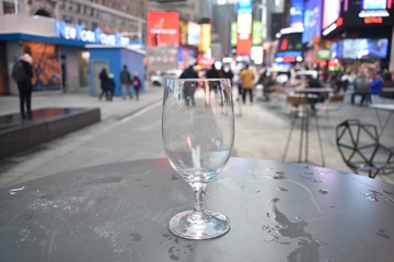 Wine Glass in Times Square 4