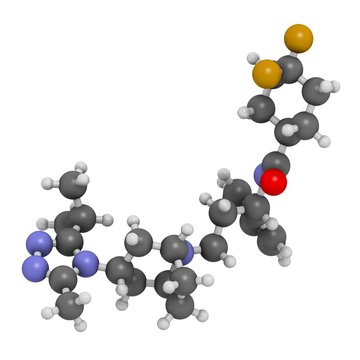 Maraviroc HIV drug molecule