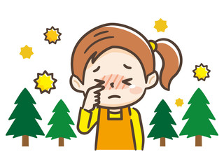 花粉症の女の子