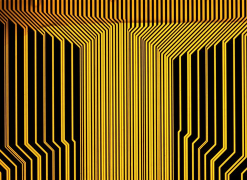 Printed circuit, macrophotograph