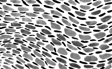 Abstract background. Brush, marker, watercolor, pencil drawing stroke. Children, sketch, doodle, hand drawn, black and white