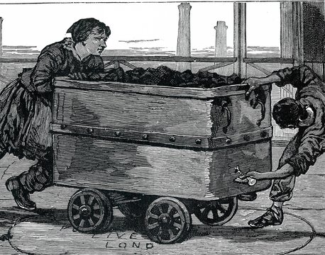 Coal workers, illustration