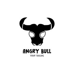 Bull Horn.Bull head Vector Icon Logo Template Illustration Design
