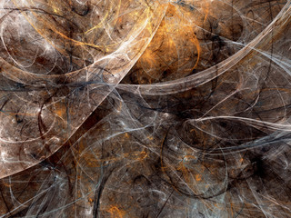 brown abstract fractal background 3d rendering illustration